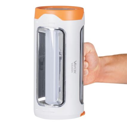 LED Aptumšojama uzlādējams lukturītis 2in1 ar lādētājakumulatora funkciju LED/5W/230V 3500 mAh