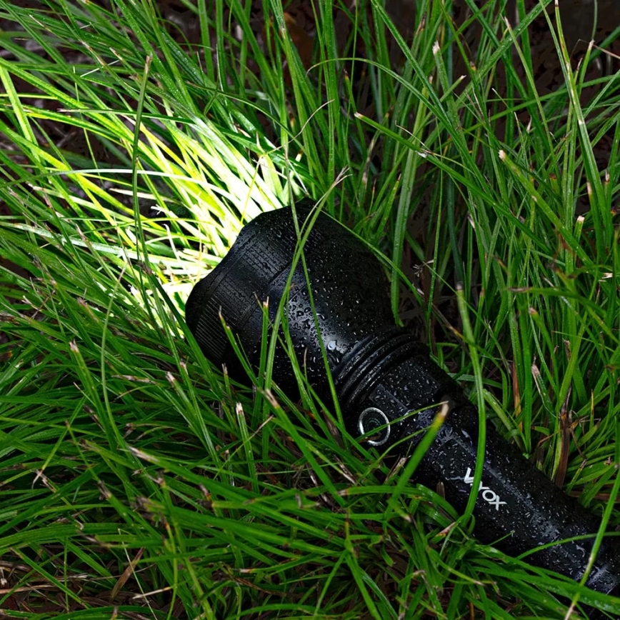 LED Aptumšojama uzlādējams lukturītis LED/20W/5V IPX5 1900 spīdīgs 5000 mAh