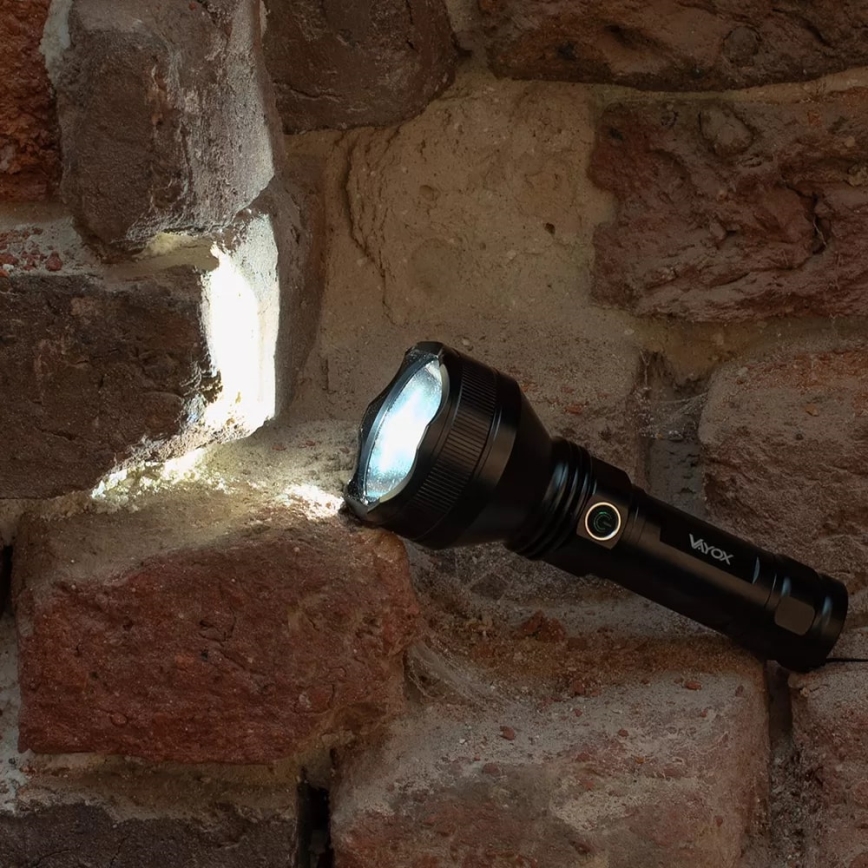 LED Aptumšojama uzlādējams lukturītis LED/20W/5V IPX5 1900 spīdīgs 5000 mAh