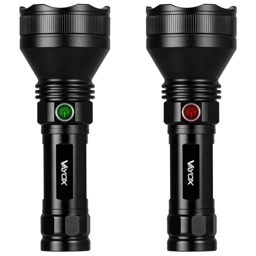 LED Aptumšojama uzlādējams lukturītis LED/20W/5V IPX5 1900 spīdīgs 5000 mAh