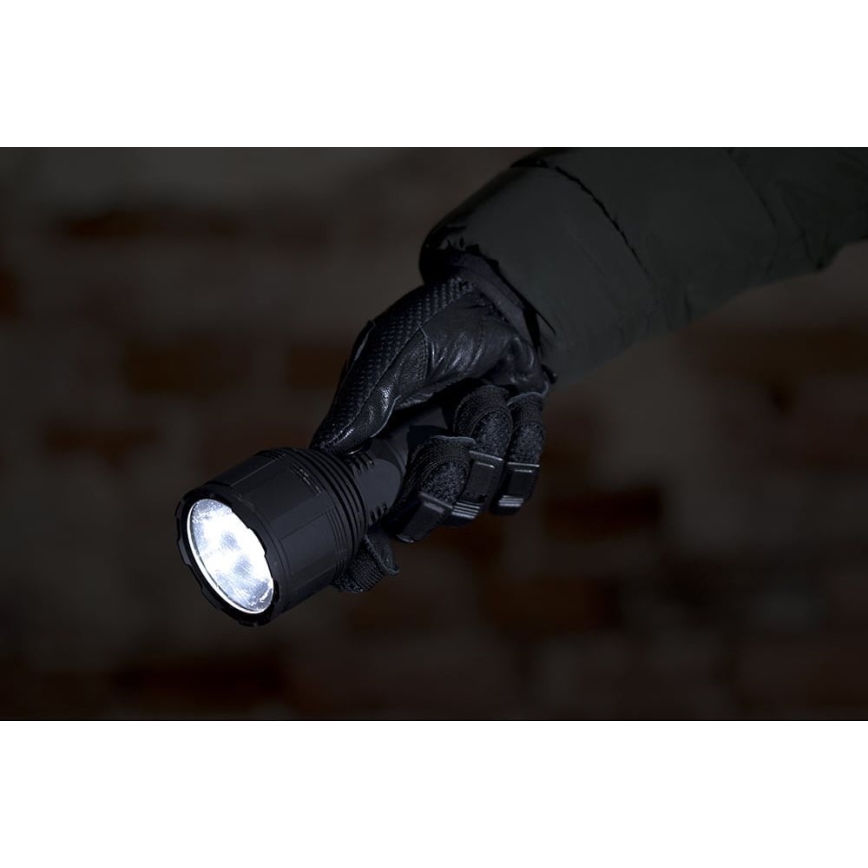 LED Aptumšojama uzlādējams lukturītis LED/30W/5V IPX7 3000 spīdīgs 4200 mAh