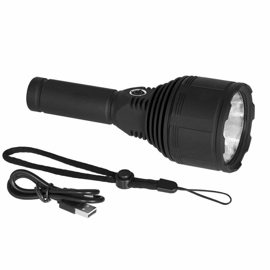 LED Aptumšojama uzlādējams lukturītis LED/30W/5V IPX7 3000 spīdīgs 4200 mAh