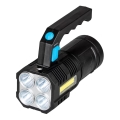 LED Aptumšojama uzlādējams lukturītis LED/5V IPX4 250 spīdīgs 1200 mAh