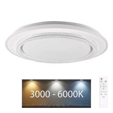 LED Aptumšojama vannas istabas griestu lampa ADELA LED/72W/230V d. 48 cm 3000-6000K IP44 + tālvadības pults