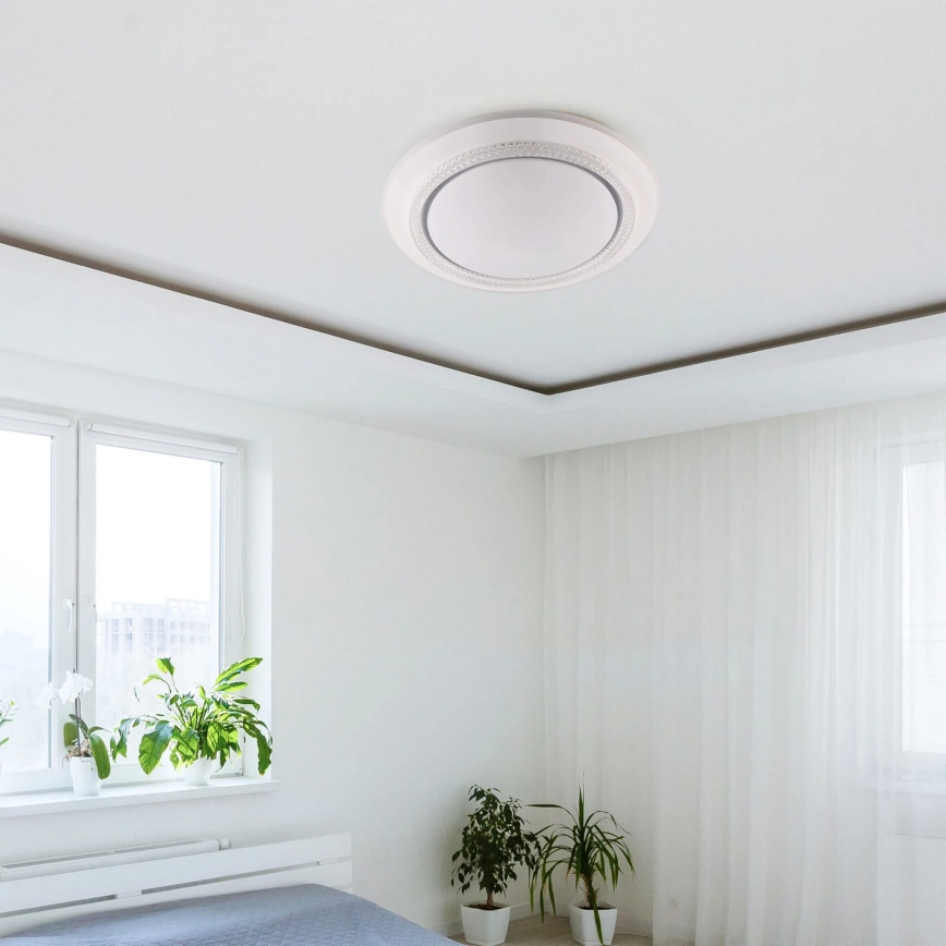 LED Aptumšojama vannas istabas griestu lampa ADELA LED/72W/230V d. 48 cm 3000-6000K IP44 + tālvadības pults