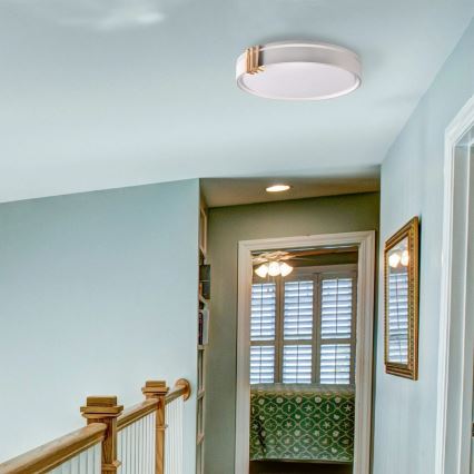 LED Aptumšojama vannas istabas griestu lampa ARLETTA LED/48W/230V d. 38 cm 3000-6000K IP44 + tālvadības pults