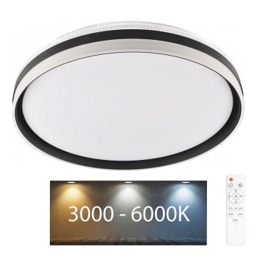 LED Aptumšojama vannas istabas griestu lampa BARBARA LED/72W/230V d. 48,5 cm 3000-6000K IP44 + tālvadības pults