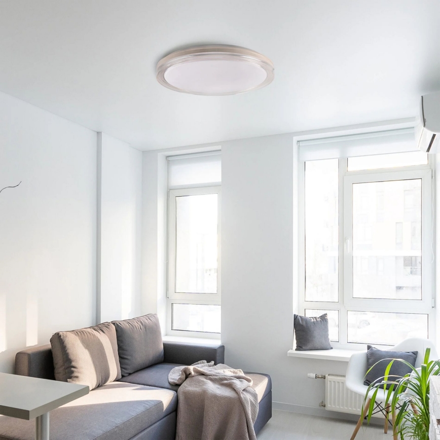 LED Aptumšojama vannas istabas griestu lampa CASSANDRA LED/72W/230V d. 49 cm 3000-6000K IP44 + tālvadības pults