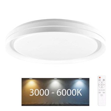 LED Aptumšojama vannas istabas griestu lampa ELIZA LED/72W/230V d. 48,5 cm 3000-6000K IP44 + tālvadības pults