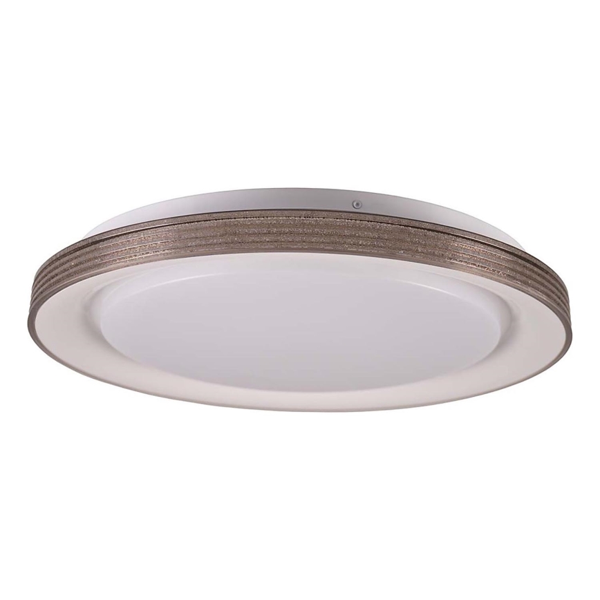 LED Aptumšojama vannas istabas griestu lampa GRAŻYNA LED/48W/230V 3000-6000K d. 41 cm IP44 pelēka + tālvadības pults