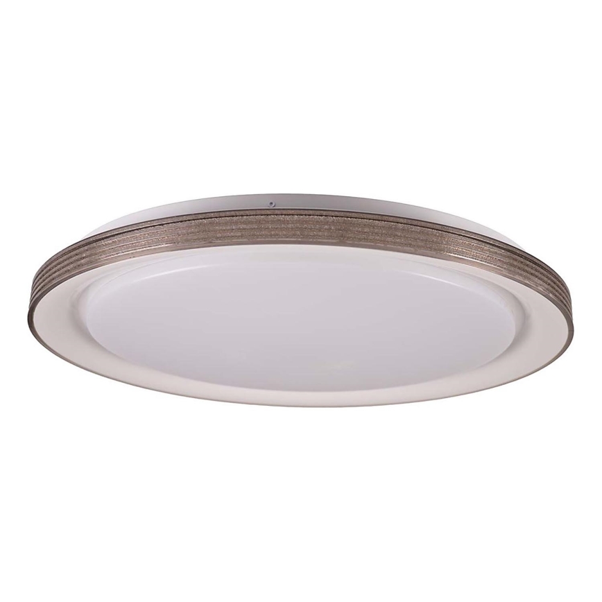 LED Aptumšojama vannas istabas griestu lampa GRAŻYNA LED/72W/230V 3000-6000K d. 51 cm IP44 pelēka + tālvadības pults