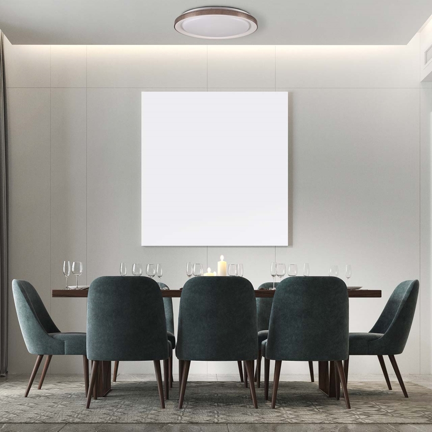 LED Aptumšojama vannas istabas griestu lampa GRAŻYNA LED/72W/230V 3000-6000K d. 51 cm IP44 pelēka + tālvadības pults