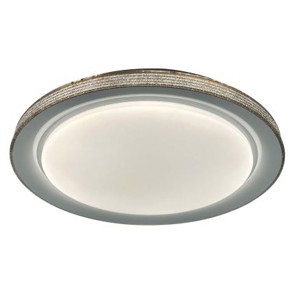 LED Aptumšojama vannas istabas griestu lampa GRAŻYNA LED/72W/230V 3000-6000K d. 51 cm IP44 pelēka + tālvadības pults
