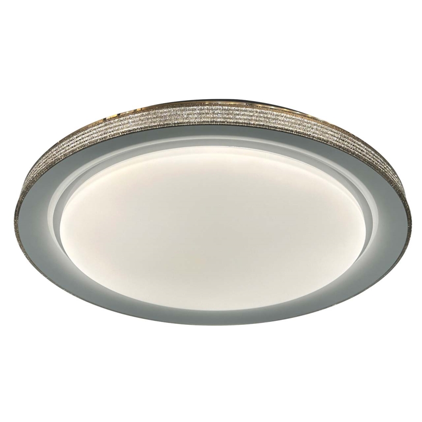 LED Aptumšojama vannas istabas griestu lampa GRAŻYNA LED/72W/230V 3000-6000K d. 51 cm IP44 pelēka + tālvadības pults