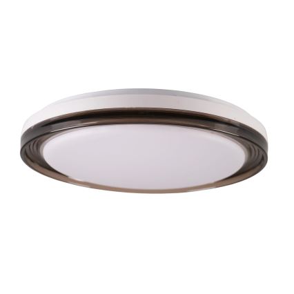 LED Aptumšojama vannas istabas griestu lampa HALINA LED/48W/230V 3000-6000K d. 38 cm IP44 melna + tālvadības pults
