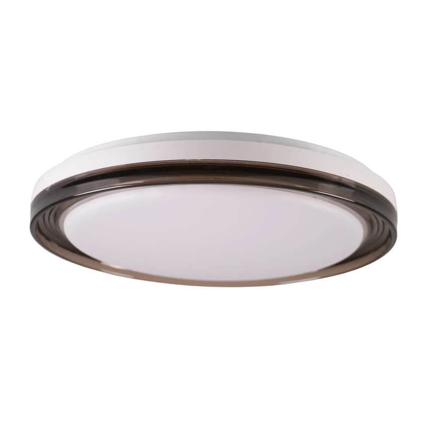 LED Aptumšojama vannas istabas griestu lampa HALINA LED/48W/230V 3000-6000K d. 38 cm IP44 melna + tālvadības pults