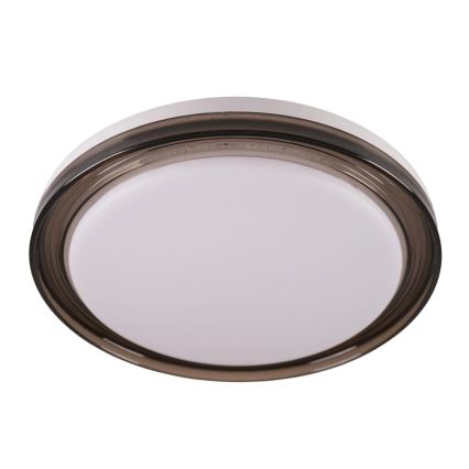 LED Aptumšojama vannas istabas griestu lampa HALINA LED/48W/230V 3000-6000K d. 38 cm IP44 melna + tālvadības pults