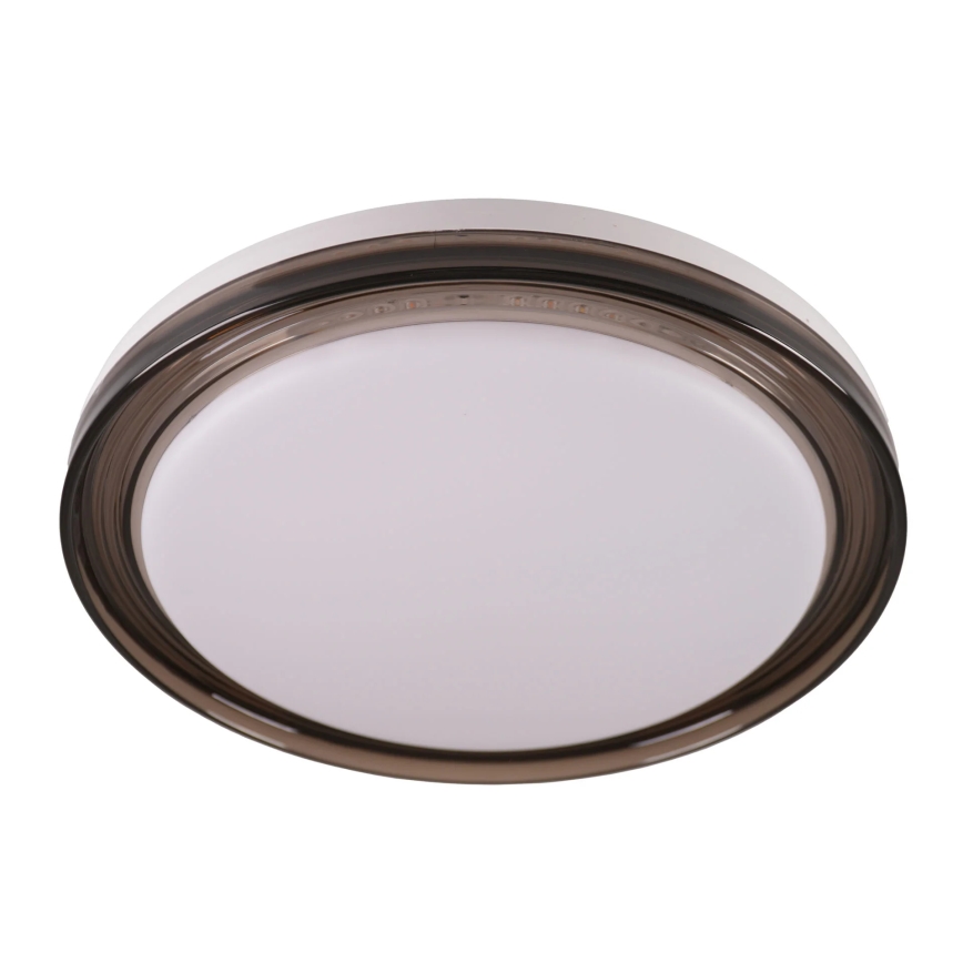 LED Aptumšojama vannas istabas griestu lampa HALINA LED/48W/230V 3000-6000K d. 38 cm IP44 melna + tālvadības pults