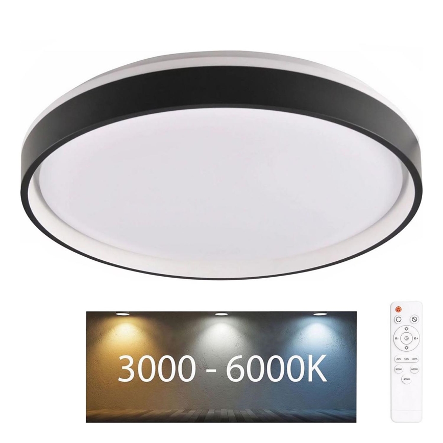 LED Aptumšojama vannas istabas griestu lampa JADWIGA LED/42W/230V d. 38,5 cm 3000-6000K IP44 + tālvadības pults