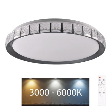 LED Aptumšojama vannas istabas griestu lampa NINA LED/72W/230V d. 49 cm 3000-6000K IP44 + tālvadības pults