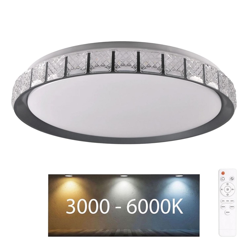 LED Aptumšojama vannas istabas griestu lampa NINA LED/72W/230V d. 49 cm 3000-6000K IP44 + tālvadības pults