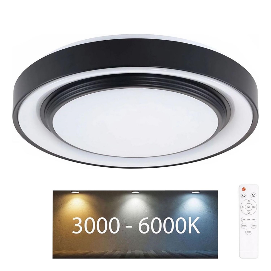 LED Aptumšojama vannas istabas griestu lampa ZYGMUNT LED/48W/230V d. 38,5 cm 3000-6000K IP44 + tālvadības pults