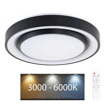LED Aptumšojama vannas istabas griestu lampa ZYGMUNT LED/72W/230V d. 48,5 cm 3000-6000K IP44 + tālvadības pults