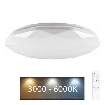 LED Aptumšojama vannas istabas lampa GALAXY LED/72W/230V d. 49 cm 3000-6000K IP44 + tālvadības pults