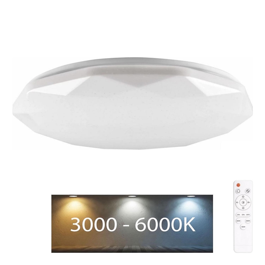 LED Aptumšojama vannas istabas lampa GALAXY LED/72W/230V d. 49 cm 3000-6000K IP44 + tālvadības pults
