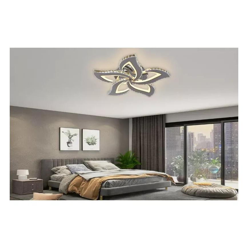 LED Aptumšojama virsapmetuma lustra LED/100W/230V 3000-6500K + tālvadības pults