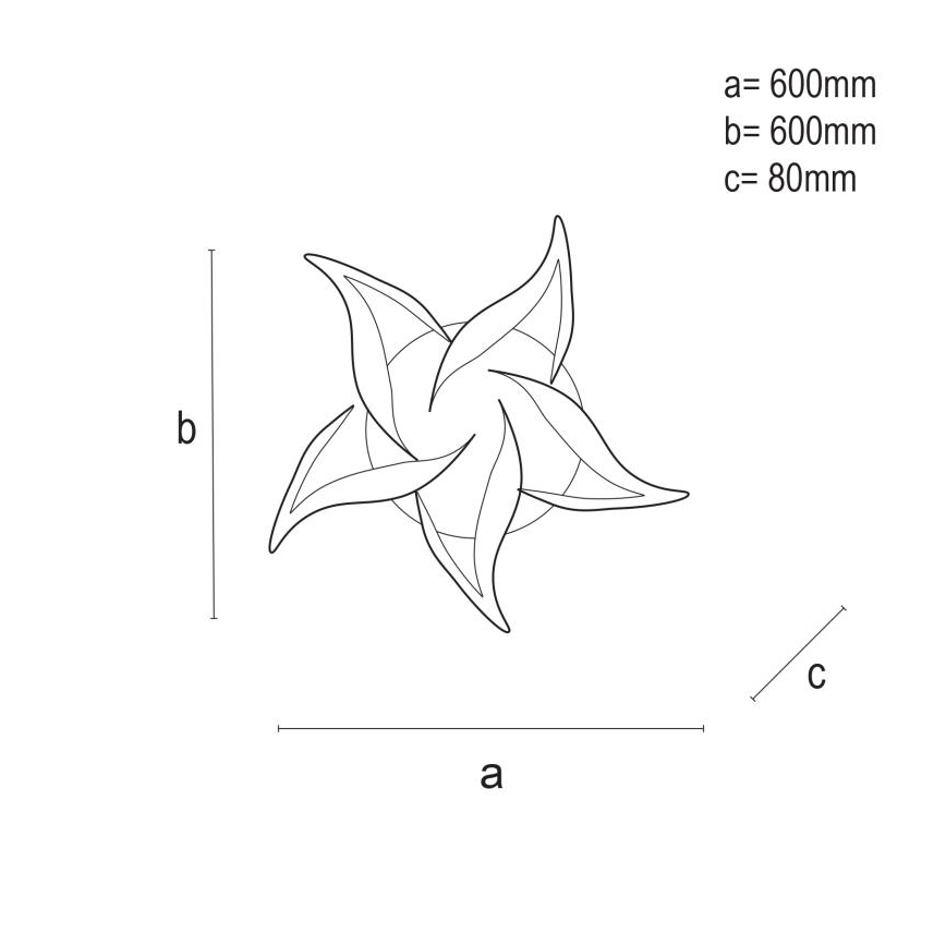 LED Aptumšojama virsapmetuma lustra LED/100W/230V 3000-6500K + tālvadības pults