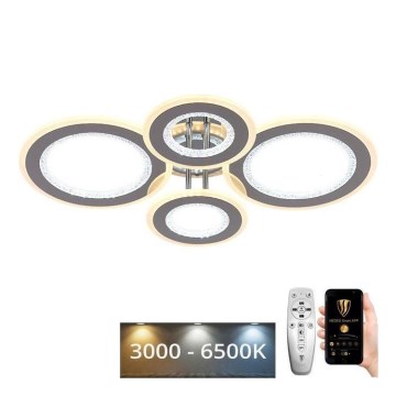 LED Aptumšojama virsapmetuma lustra LED/100W/230V 3000-6500K + tālvadības pults