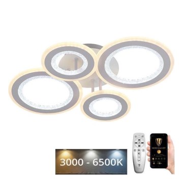 LED Aptumšojama virsapmetuma lustra LED/100W/230V 3000-6500K + tālvadības pults