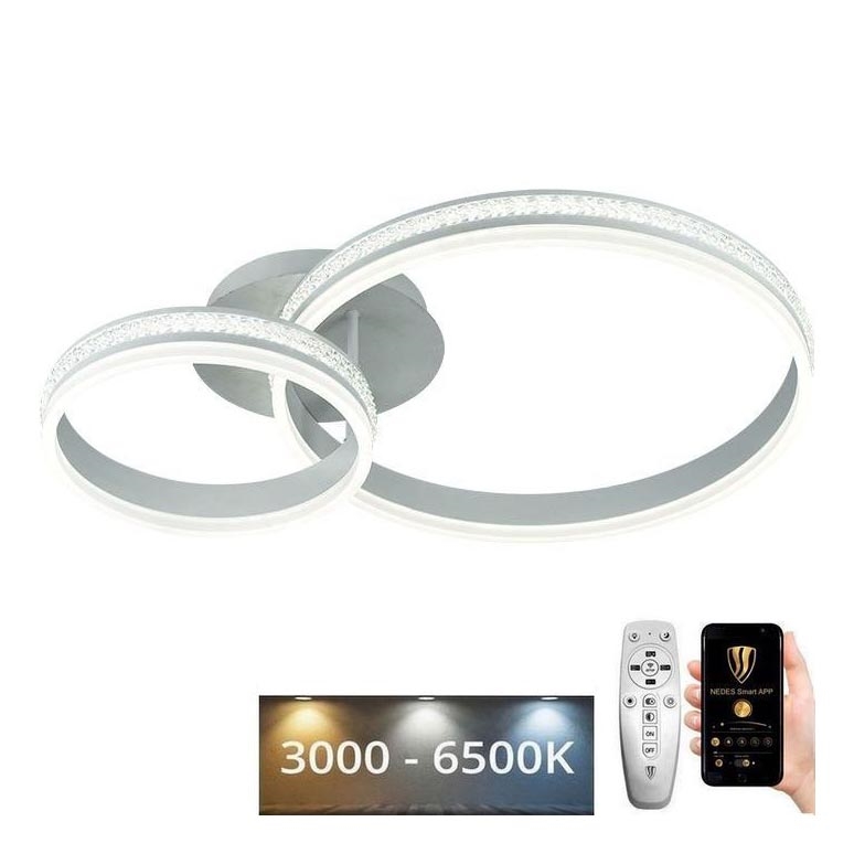 LED Aptumšojama virsapmetuma lustra LED/110W/230V 3000-6500K + tālvadības pults