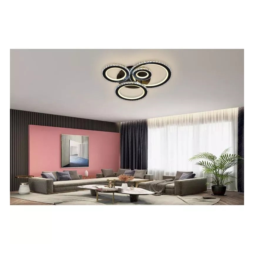 LED Aptumšojama virsapmetuma lustra LED/120W/230V 3000-6500K + tālvadības pults