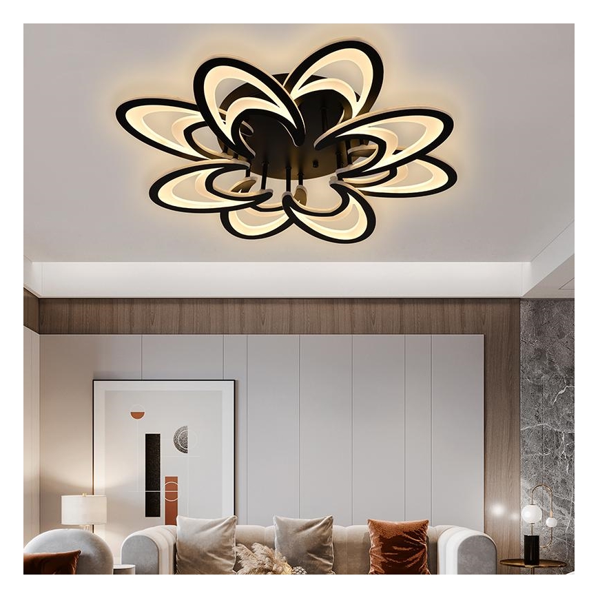 LED Aptumšojama virsapmetuma lustra LED/125W/230V 3000-6500K + tālvadības pults