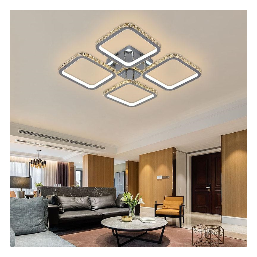 LED Aptumšojama virsapmetuma lustra LED/160W/230V 3000-6500K + tālvadības pults
