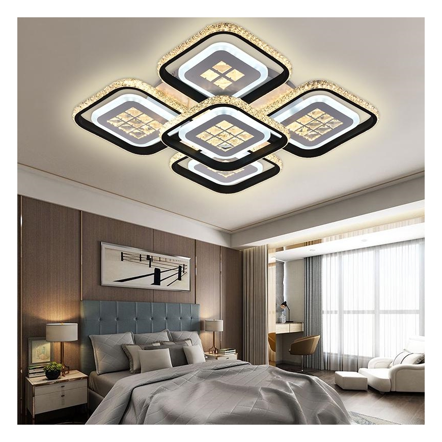 LED Aptumšojama virsapmetuma lustra LED/180W/230V 3000-6500K + tālvadības pults