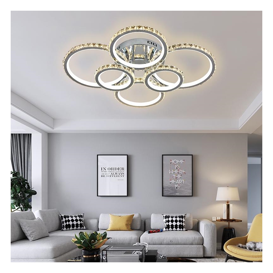 LED Aptumšojama virsapmetuma lustra LED/205W/230V 3000-6500K + tālvadības pults