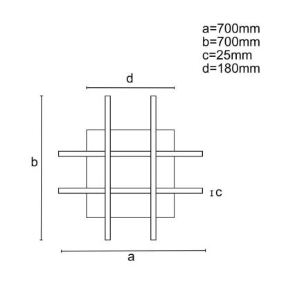 LED Aptumšojama virsapmetuma lustra LED/30W/230V 3000-6500K + tālvadības pults
