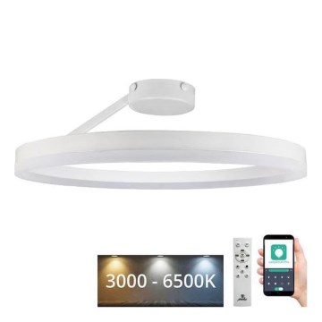 LED Aptumšojama virsapmetuma lustra LED/40W/230V 3000-6500K balta + tālvadības pults