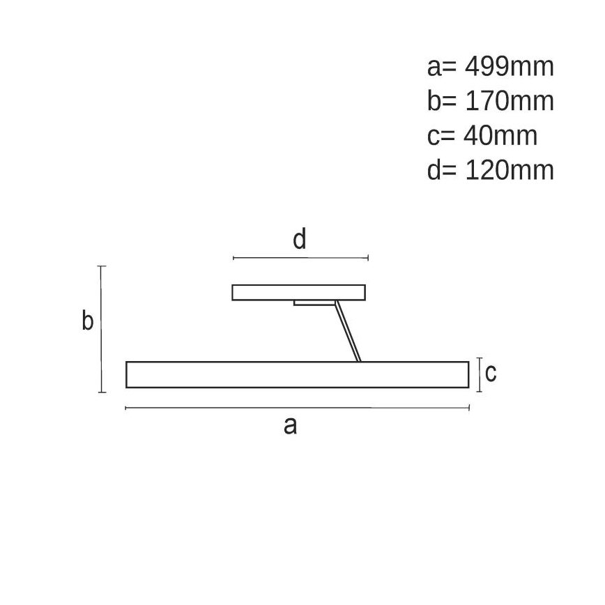LED Aptumšojama virsapmetuma lustra LED/40W/230V 3000-6500K matēts hroms + tālvadības pults