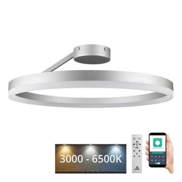LED Aptumšojama virsapmetuma lustra LED/40W/230V 3000-6500K matēts hroms + tālvadības pults