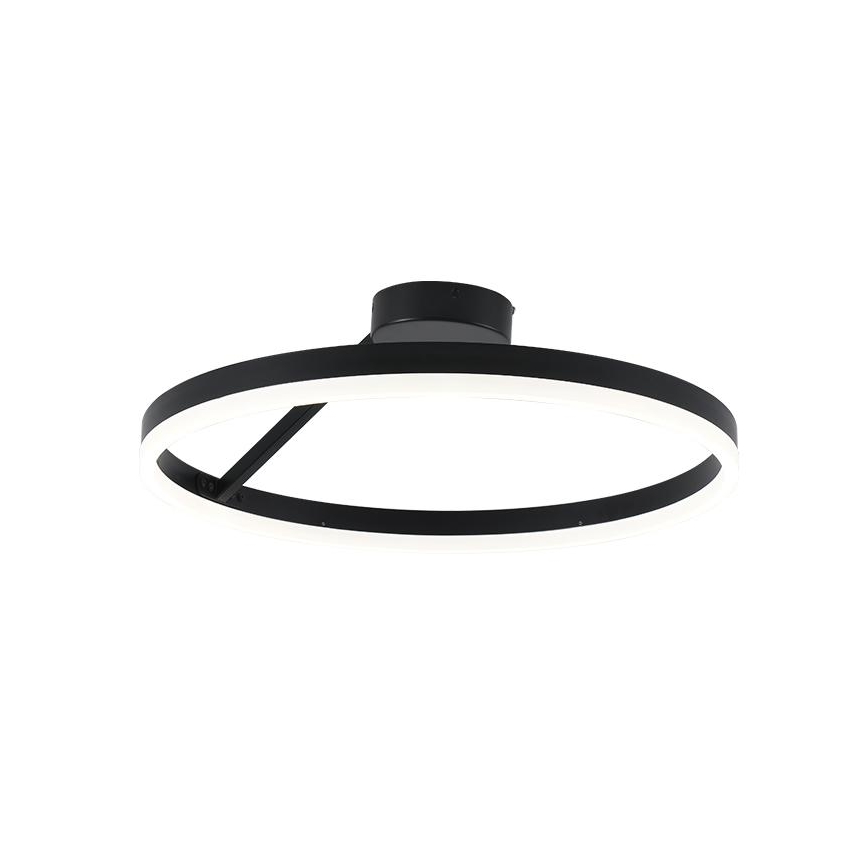 LED Aptumšojama virsapmetuma lustra LED/40W/230V 3000-6500K melna + tālvadības pults