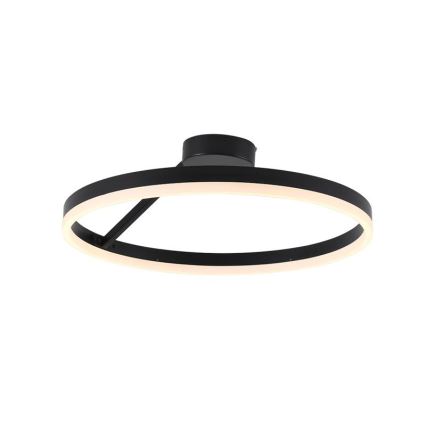 LED Aptumšojama virsapmetuma lustra LED/40W/230V 3000-6500K melna + tālvadības pults