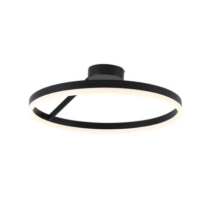 LED Aptumšojama virsapmetuma lustra LED/40W/230V 3000-6500K melna + tālvadības pults