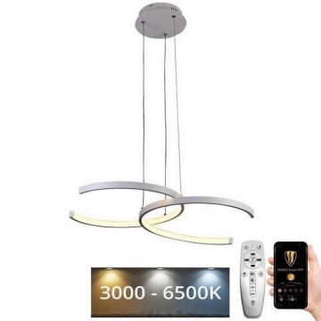 LED Aptumšojama virsapmetuma lustra LED/50W/230V 3000-6500K + tālvadības pults