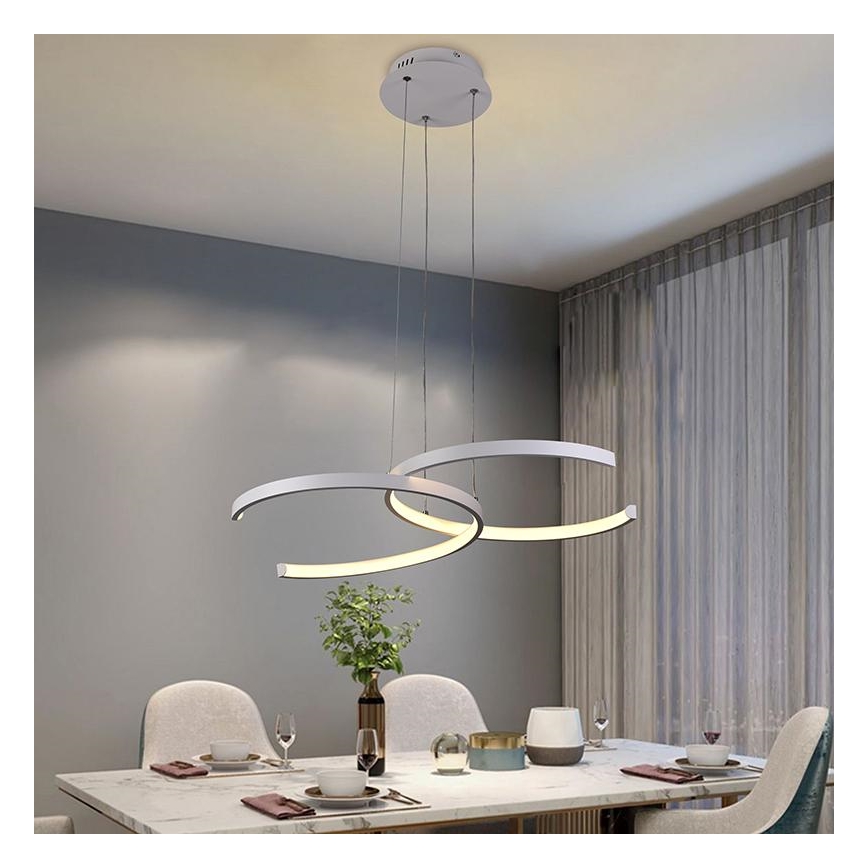 LED Aptumšojama virsapmetuma lustra LED/50W/230V 3000-6500K + tālvadības pults