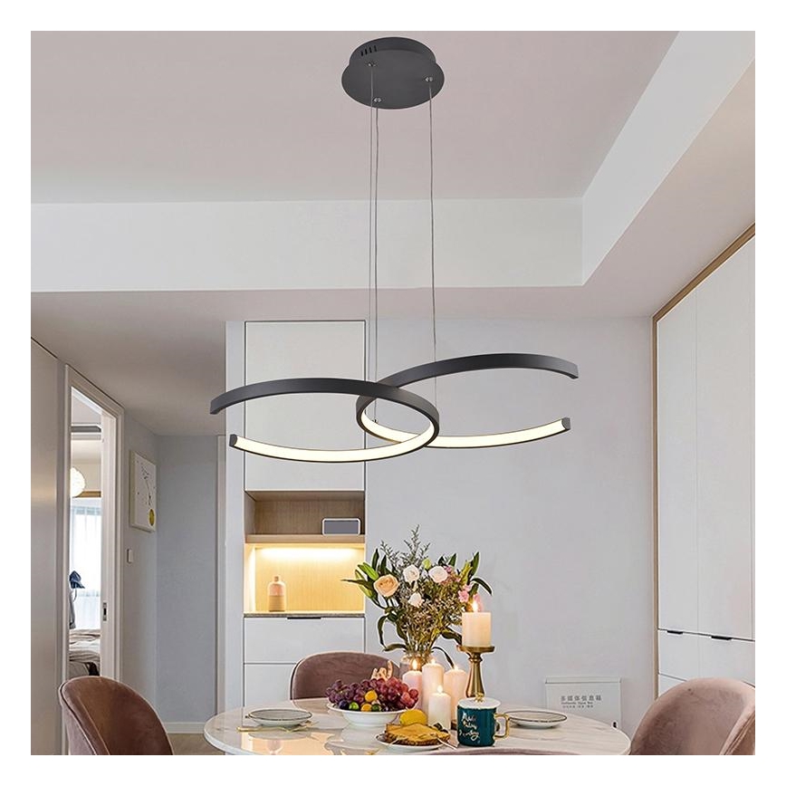 LED Aptumšojama virsapmetuma lustra LED/50W/230V 3000-6500K + tālvadības pults