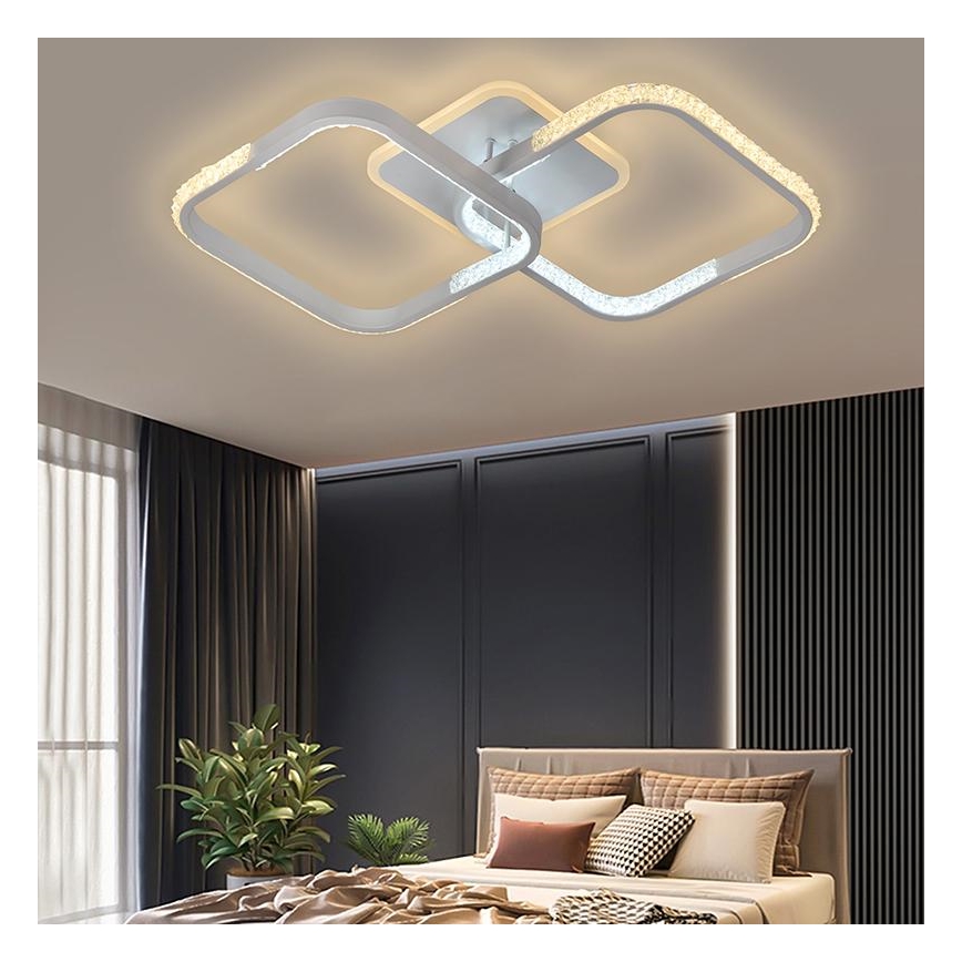 LED Aptumšojama virsapmetuma lustra LED/55W/230V 3000-6500K + tālvadības pults